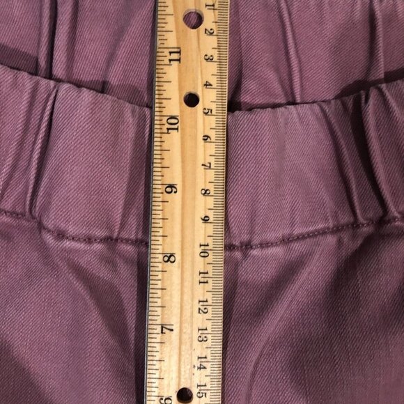 Soft Surroundings Colorful Metro Leggings Pants Jeans Pink Rose PS Button Ankle - Picture 10 of 11